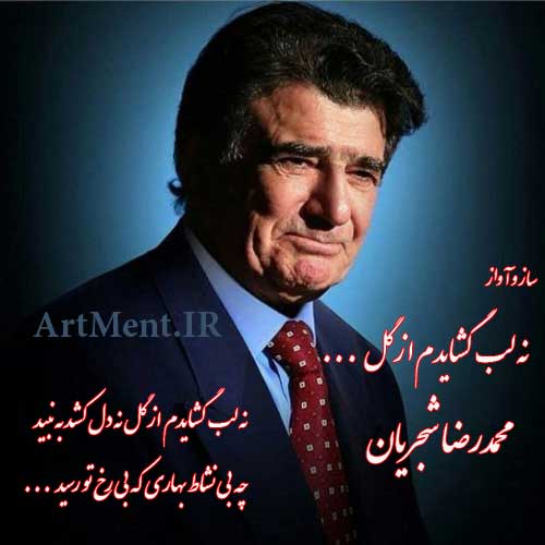 دانلود آهنگ ( ساز و آواز ) نه لب گشایدم از گل نه دل کشد به نبید محمدرضا شجریان